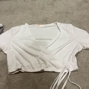 Shein tie crop top